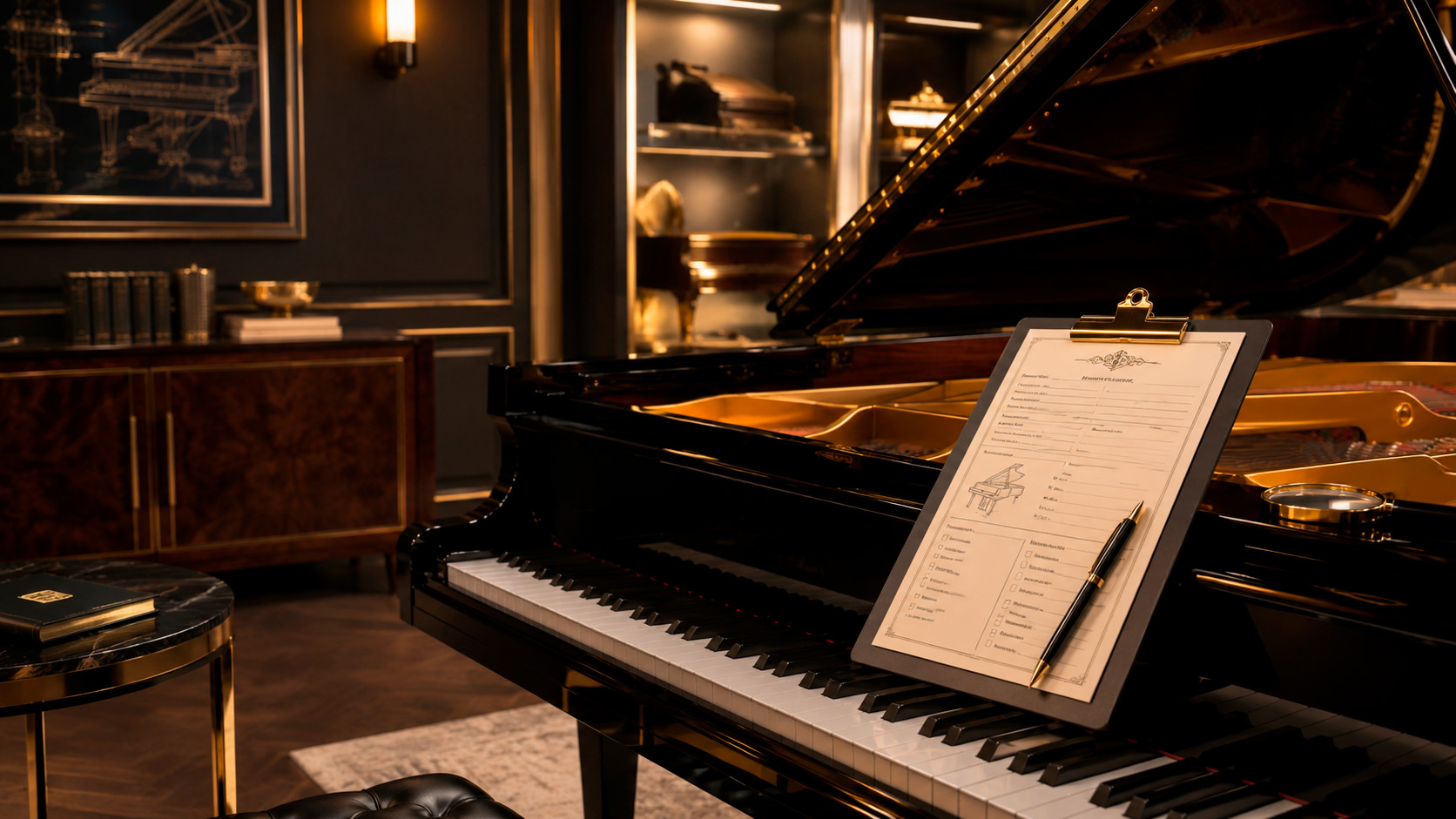 Avaliação e serviços para pianos